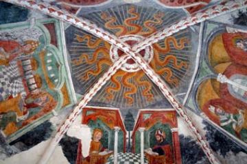Affreschi presenti all'interno dell' Oratorio di San Martino - Frazione Ponzana